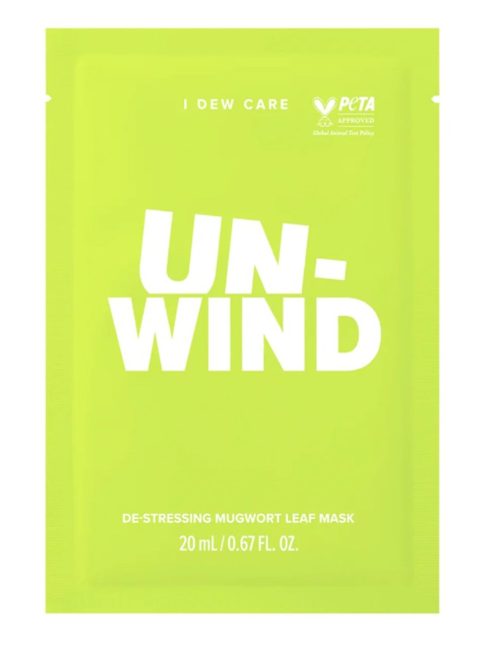 I Dew Care Un-Wind Sheet Mask
